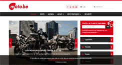 Desktop Screenshot of moto.be